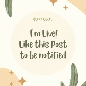 LIKE THIS POST TO BE NOTIFIED OF LIVE SHOWS!